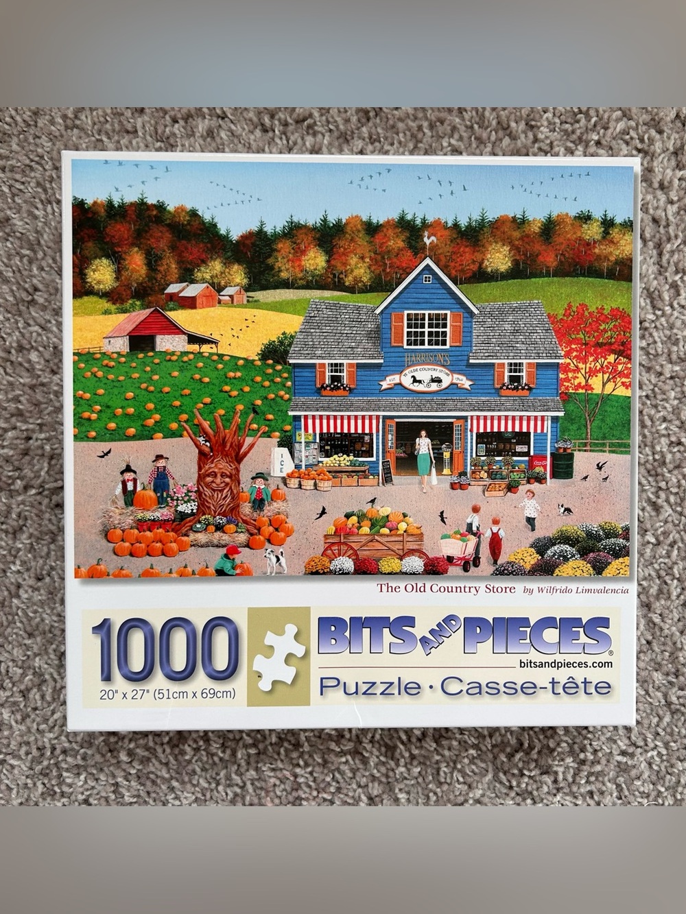 The Old Country Store 1000 piece puzzle Bits and Pieces 1.33 lb. By Limvalencia